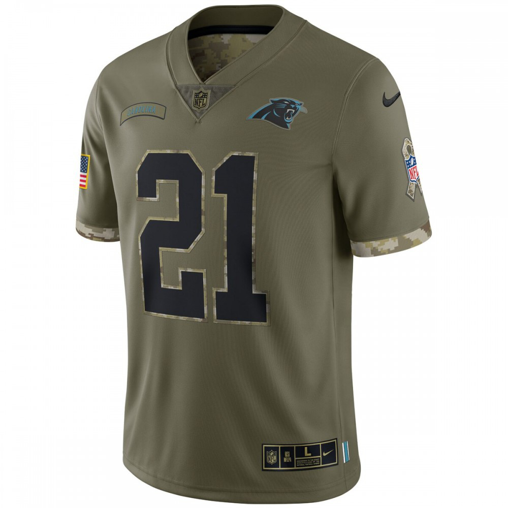 Jeremy Chinn Carolina Panthers Nike 2022 Salute To Service Limited Jersey - Olive-GridironStore